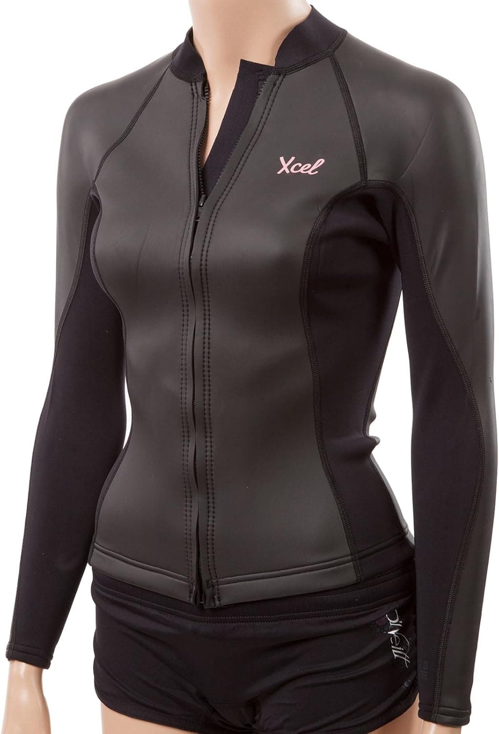 2/1mm Women's XCEL AXIS Smoothskin Wetsuit Jacket - Front Zip