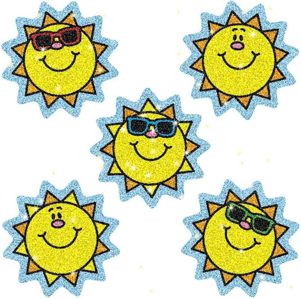 CARSON DELLOSA CD-2929 DAZZLE STICKERS SUNS 75-PK ACID AND LIGNIN FREE