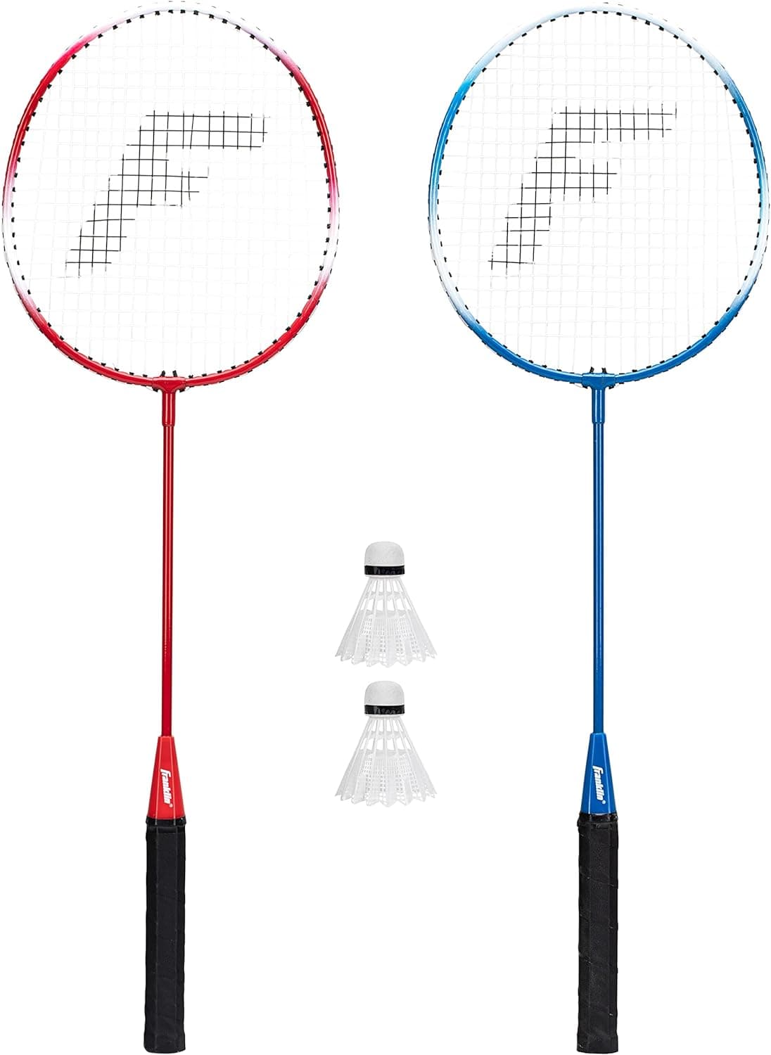 Franklin Sports Badminton Racket + Birdie Set - Replacement Badminton Equipment for Kids + Adults - 2 Player - 4 Player Badminton Racket Sets