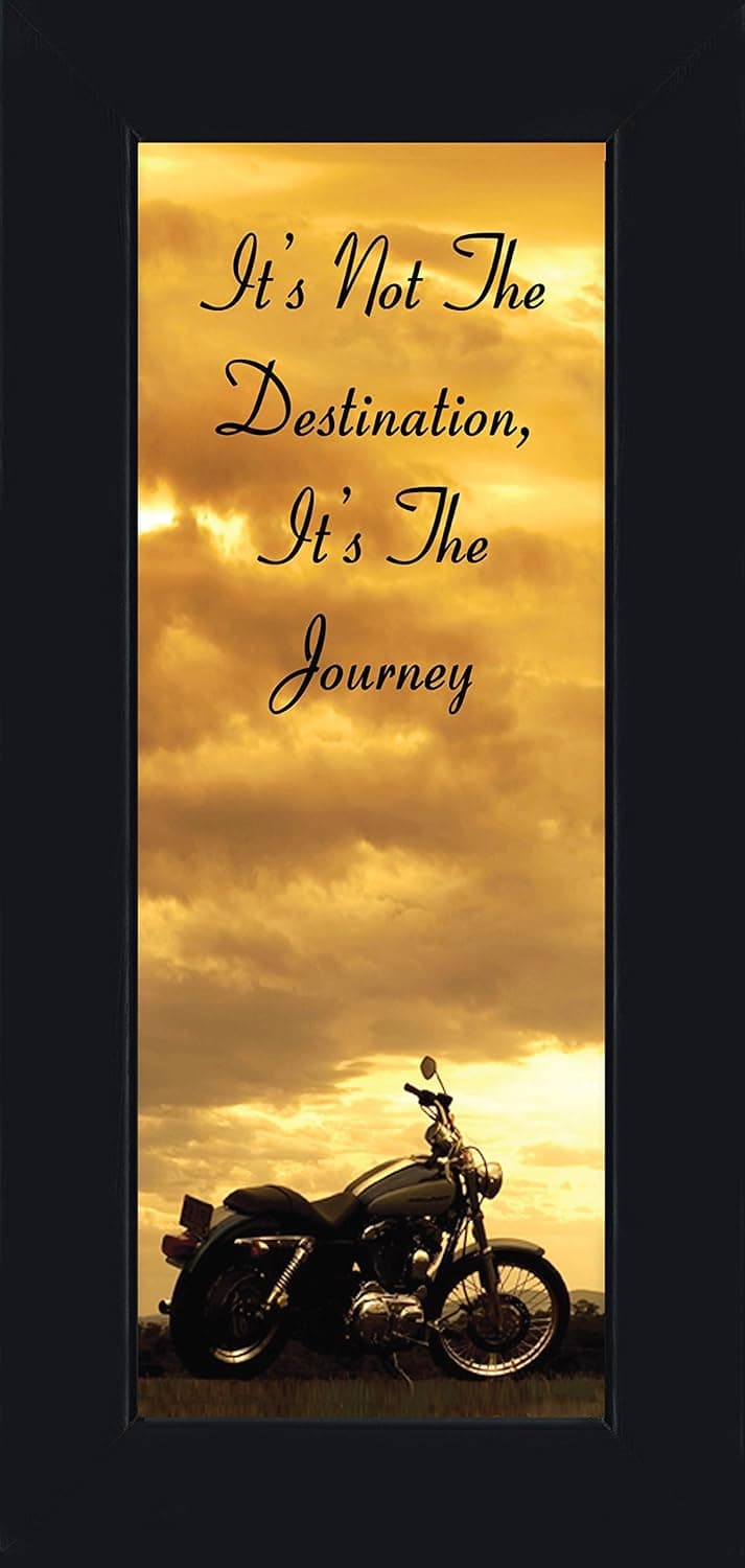 Its Not the Destination, Motorcycle Gifts for Men, Harley Davidson Photo Frame, 6x12 7860BC
