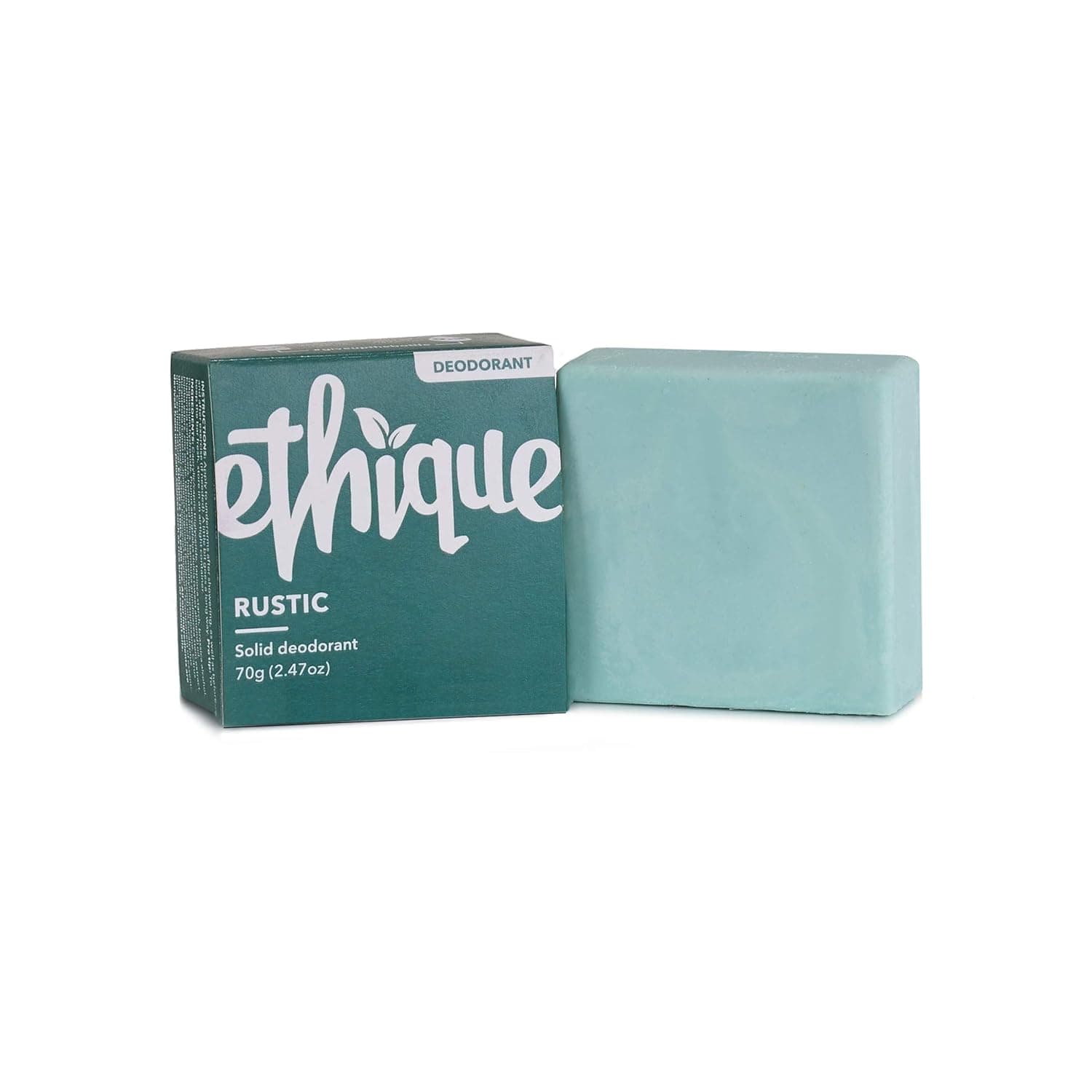 Ethique Rustic Citrus & Earthy Deodorant Bar for Men & Women - Aluminum-Free, Plastic-Free, Vegan, Cruelty-Free, Eco-Friendly, 2.47 oz (Pack of 1)