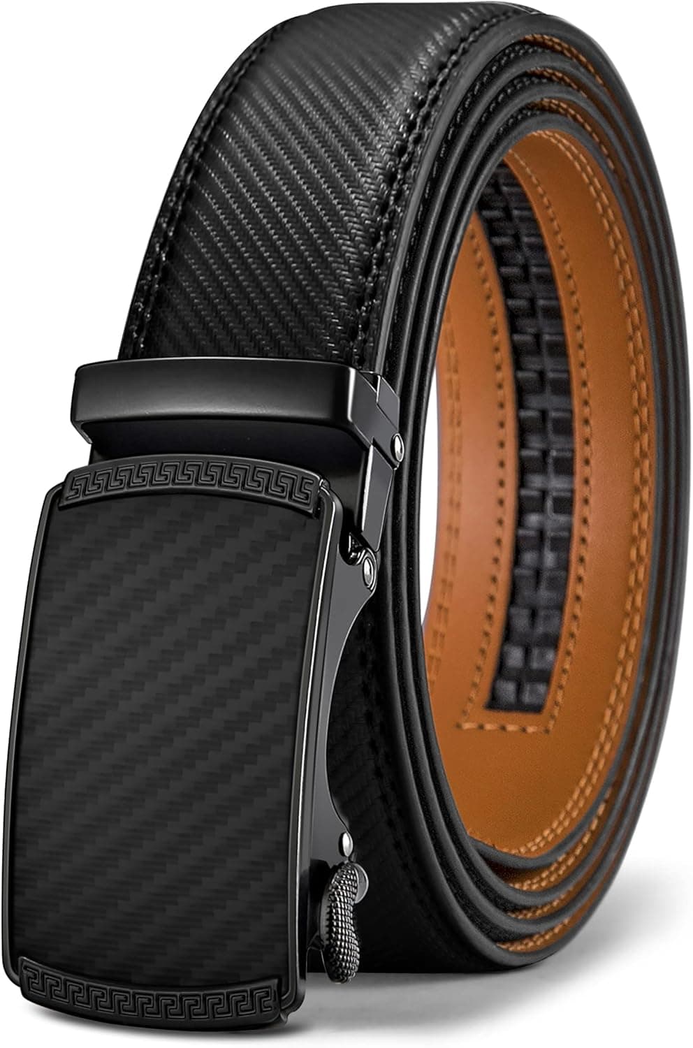BULLIANT Men's Belt, Slide Ratchet Belt For Men Dress Pant Shirt Oxfords,trim To Fit