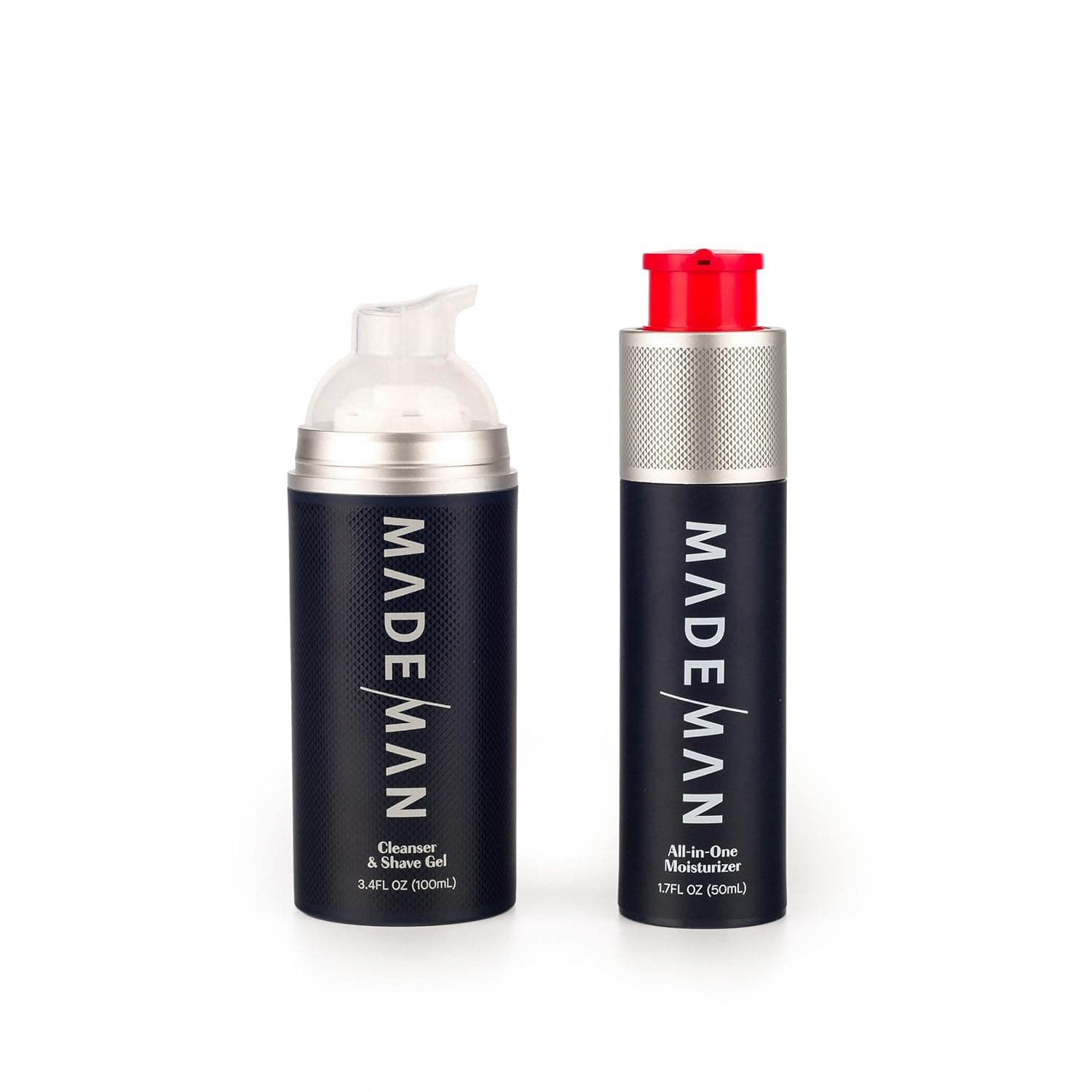 MadeMan Collection - Mens All-In-One Moisturizer and Cleanser & Shave Gel Combo | Premium Face Skincare Simplified (Re(Set) Collection - 2 Months)