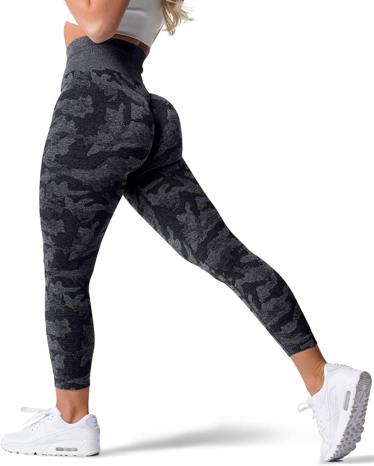 M MOYOOGA Camo Seamless Legging for Women High Waist Tummy Control Workout Gym Sport Active Yoga Fitness Pants