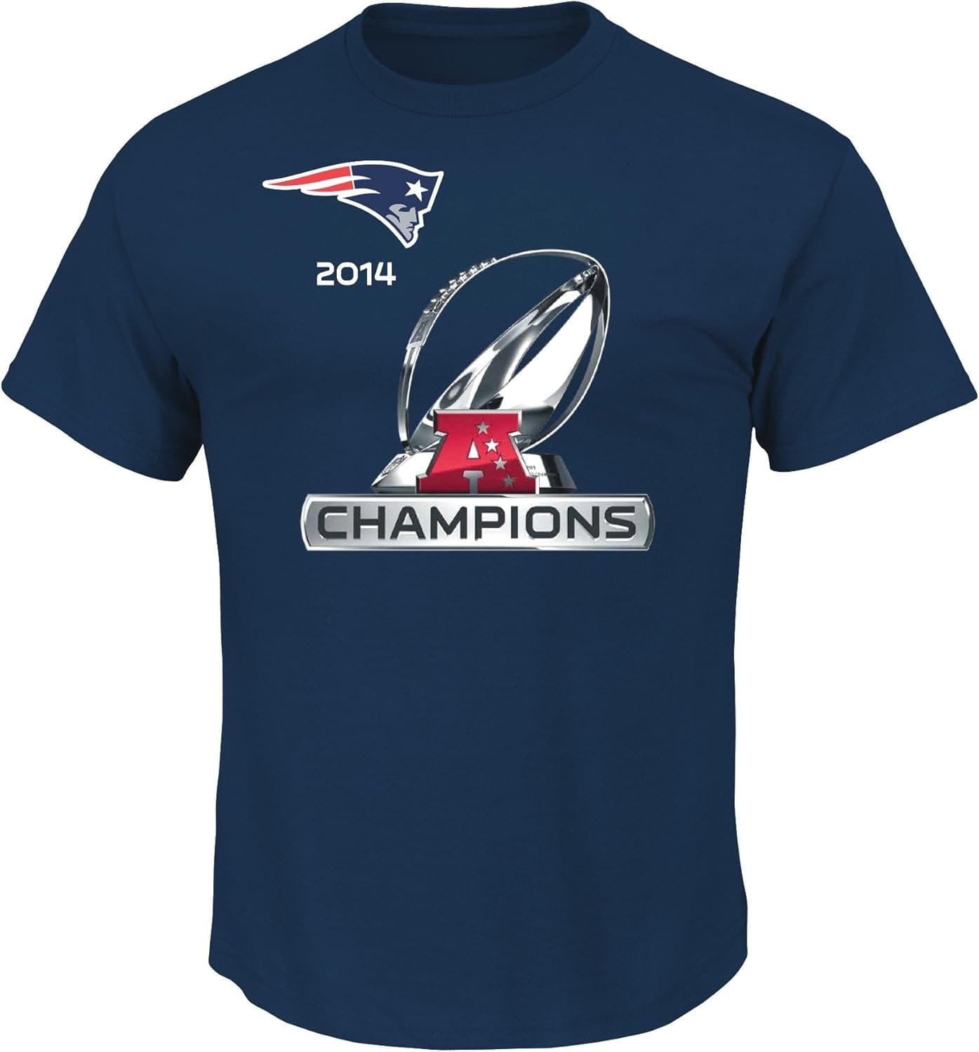 Majestic New England Patriots 2014 AFC Conference Champions XLIX Premium T-Shirt