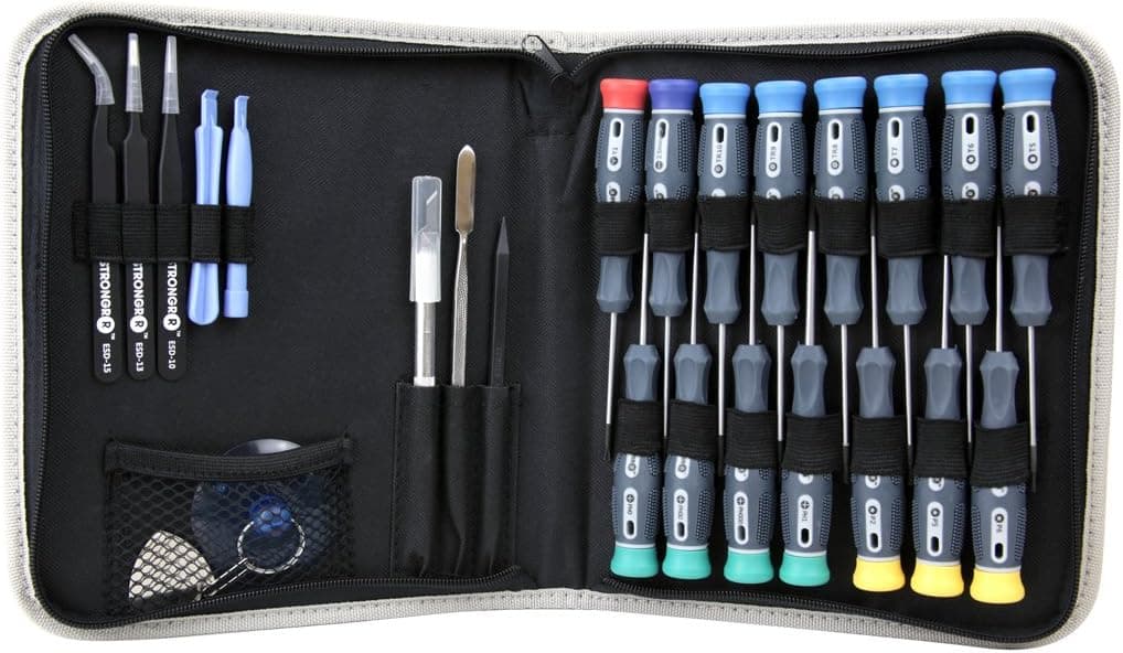 LB1 High Performance Commercial Grade 26 Piece Electronics Tool Set for Repairing Apple iPhones, Android Phones, Tablets, Computers, Electronics and More