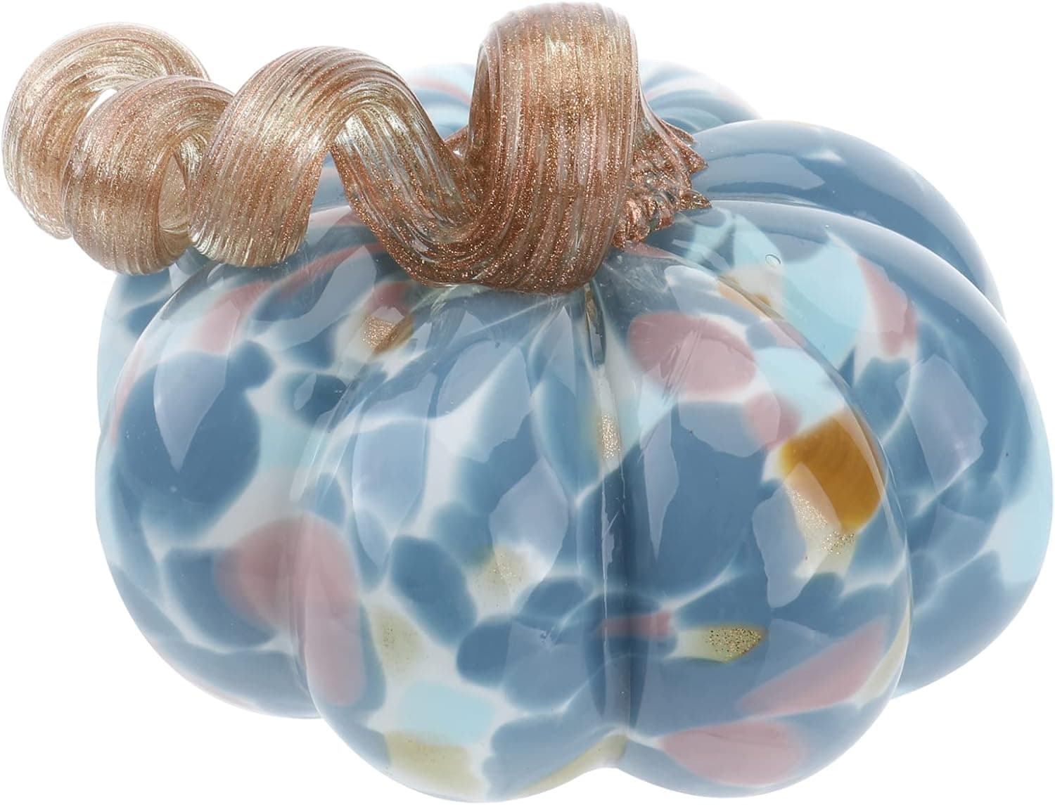 IMIKEYA Hand-Blown Room Desk Decor Glass Pumpkin Figurine Living Room Decor Thanksgiving Decoration