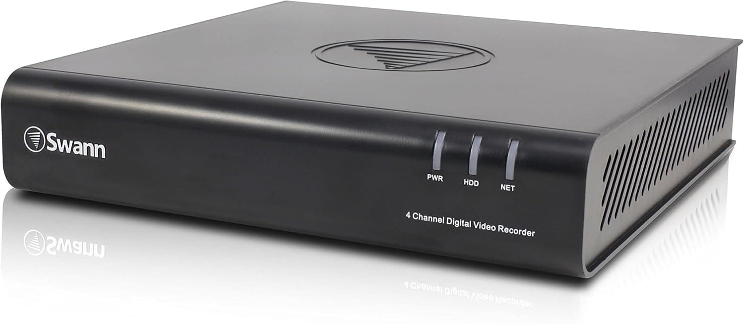 Swann DVR4-4350 4-Channel 720p 500GB DVR Home Security System w/Smartphone Remote Access HDMI & LAN - Just Add Cameras