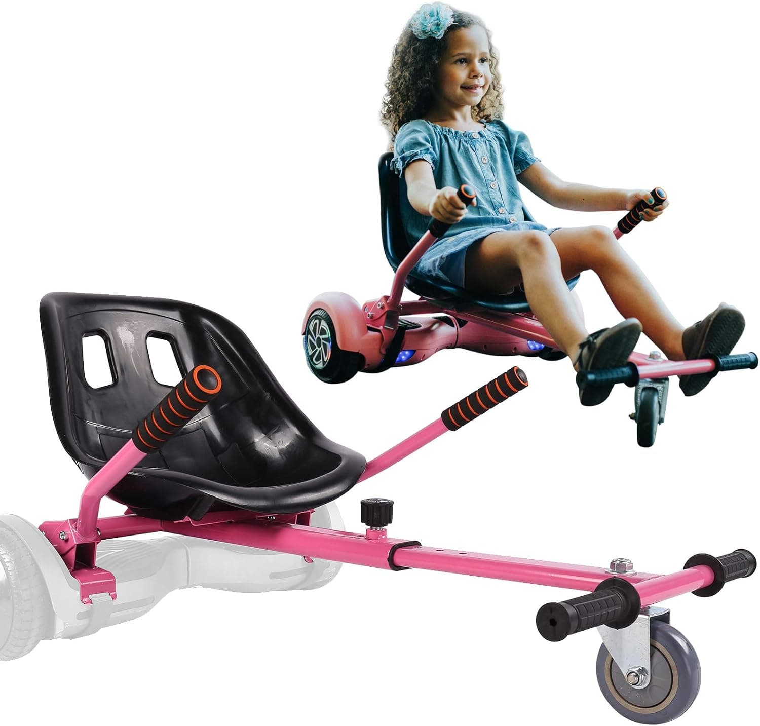 Hoverboard Seat Attachment for 6.5”-10” Hover Board, Go Kart Conversion Kit, Accessory for self Balancing Scooter, Transform Your Hover Board into a Go Cart