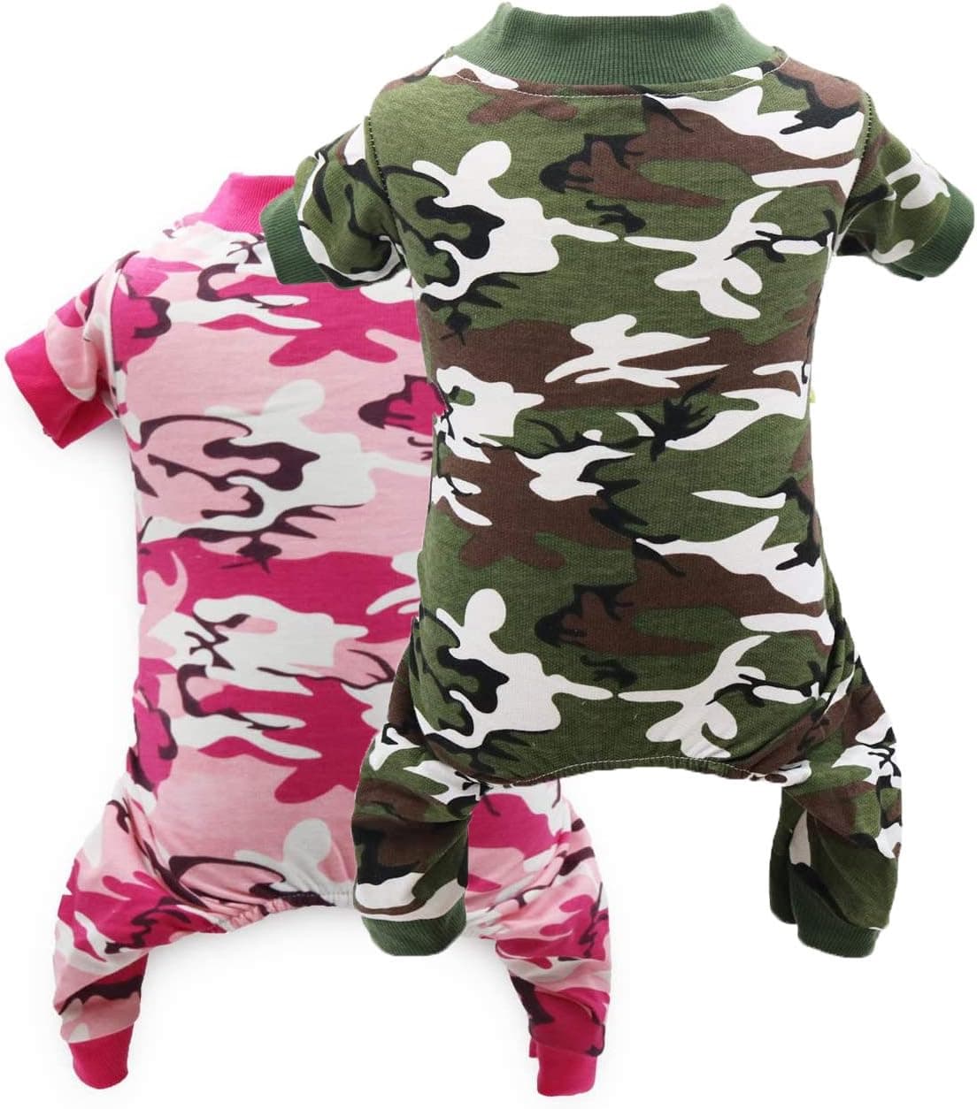 DroolingDog Puppy Pajamas Dogs Clothes Pet Jumpsuit for Small Dogs, XS, Pack of 2