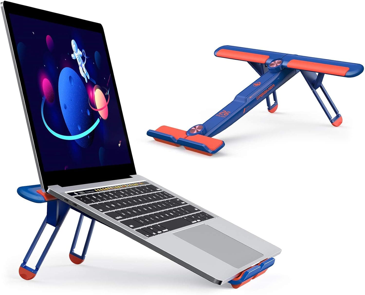 seenda Laptop Stand, Ergonomic Portable Stand, Adjustable Notebook Riser Holder Compatible with MacBook, Dell, Lenovo More 10-15.6 Inches Computers