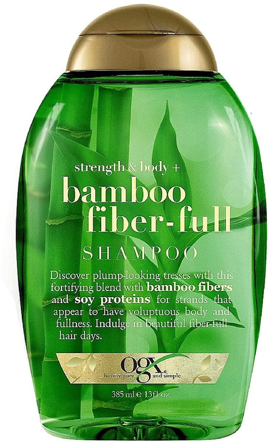 OGX Strength & Body + Bamboo Fiber-Full Shampoo 13 oz (Pack of 4)