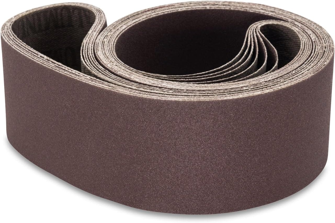 Red Label Abrasives 2 X 48 Inch 36 Grit Aluminum Oxide Metal Sanding Belts, 6 Pack
