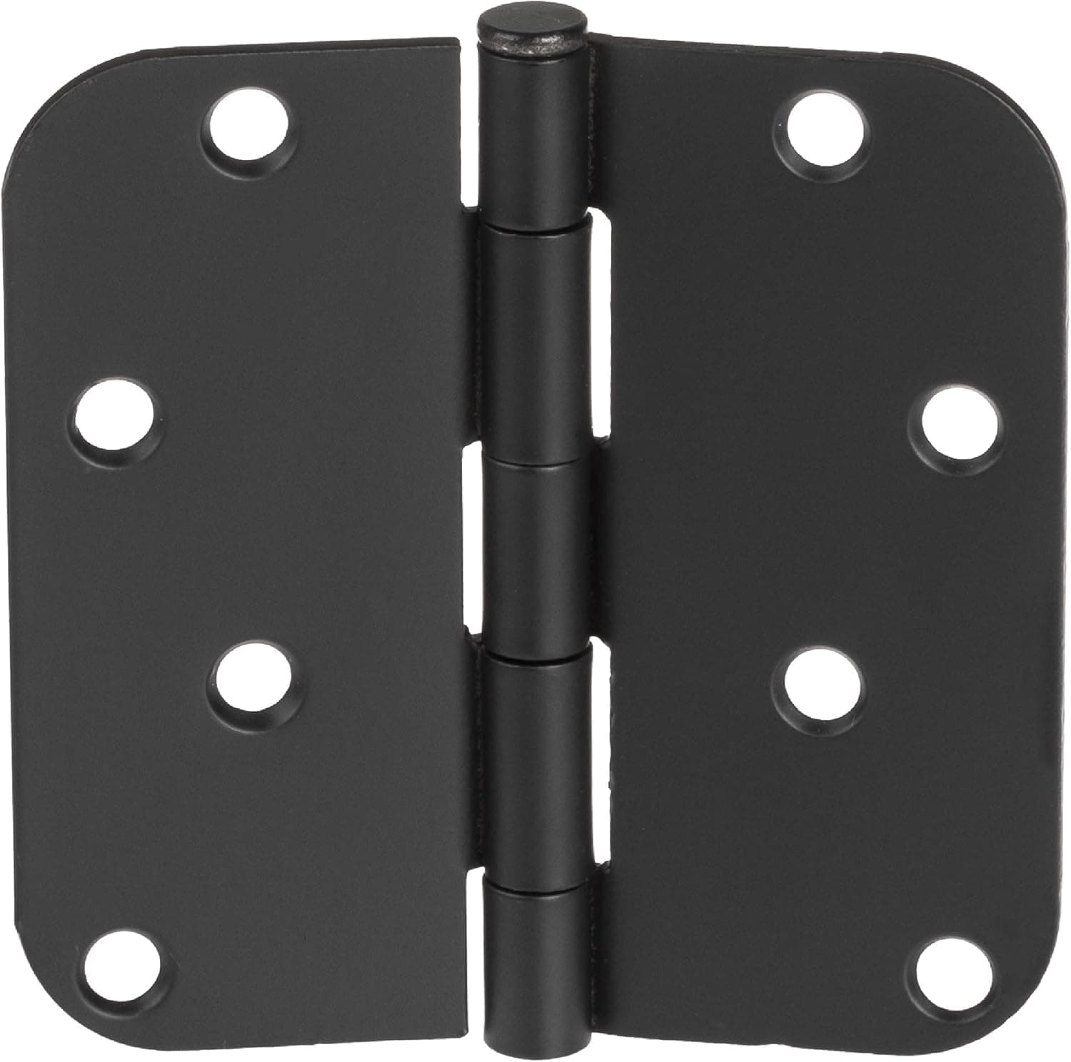 Ilyapa 18 Pack Black Door Hinges for Doors, 4 x 4 Inch Interior Door Hinges, Matte Black Hinges for Doors 4 Inches, with 5/8 Inch Radius Corners