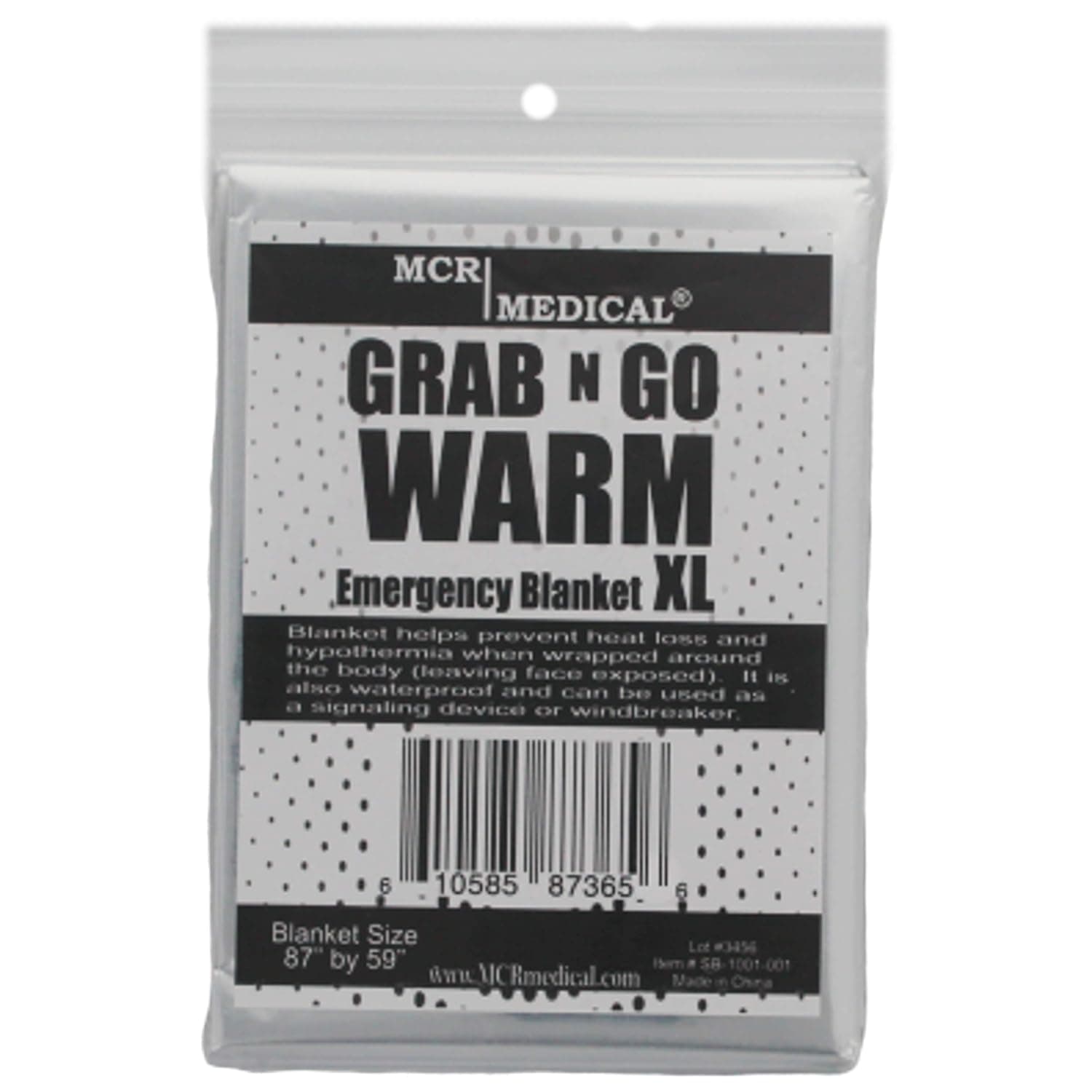 MCR Medical Supply SB-1001-050 Silver Mylar Emergency Blanket, 59" x 87" (Pack of 50)