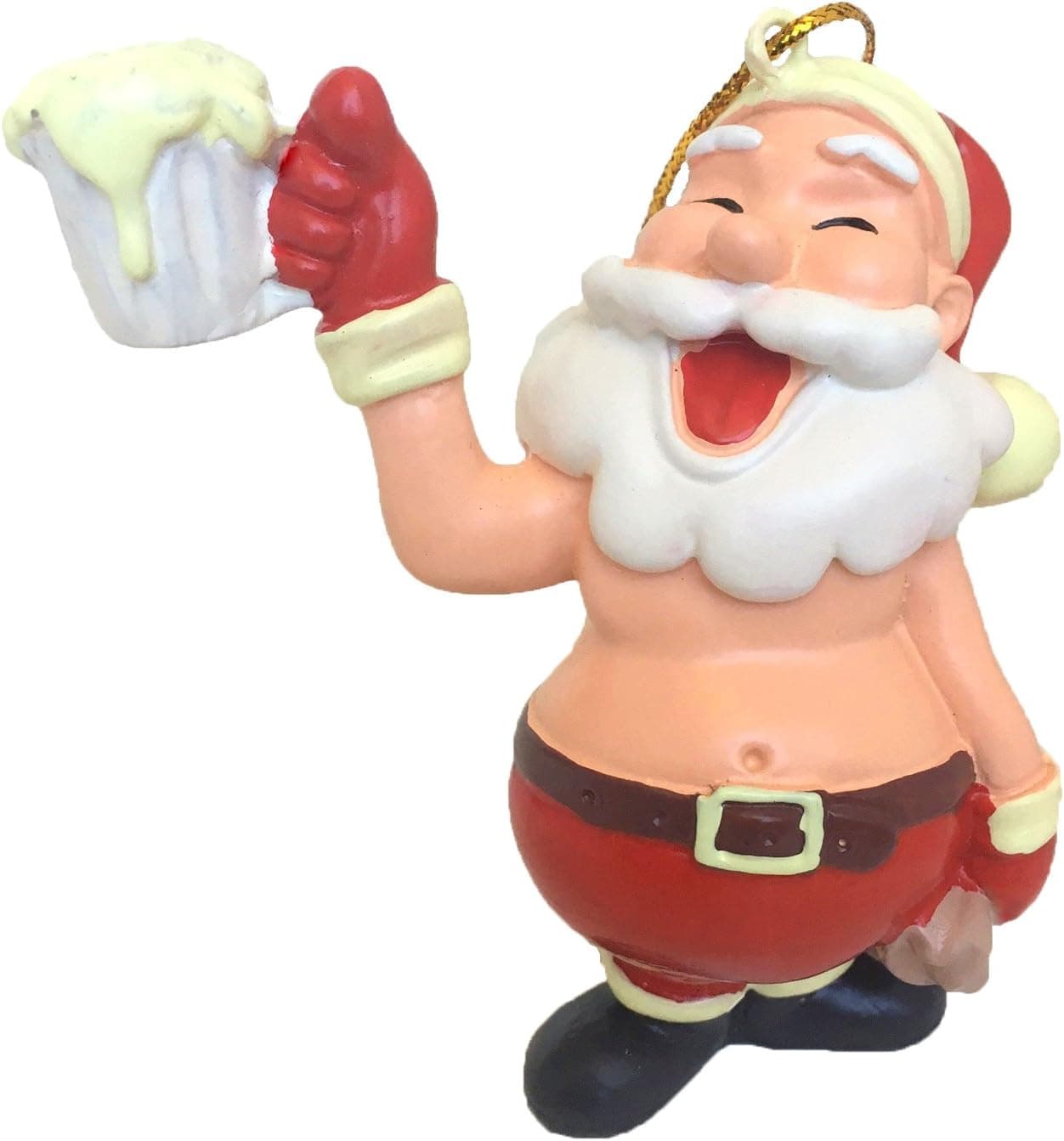 Tree Buddees Celebration Santa - Beer Time Santa Claus Christmas Ornament