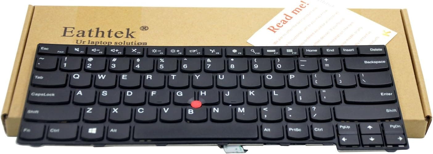 Eathtek Replacement Keyboard without Backlit for IBM Thinkpad T440 T440P T440s T440E T431 E431 T431S E440 series Black US Layout, Compatible with part# 04Y0824 04Y0862 04X0264 04Y2726 04Y2763 04X0101