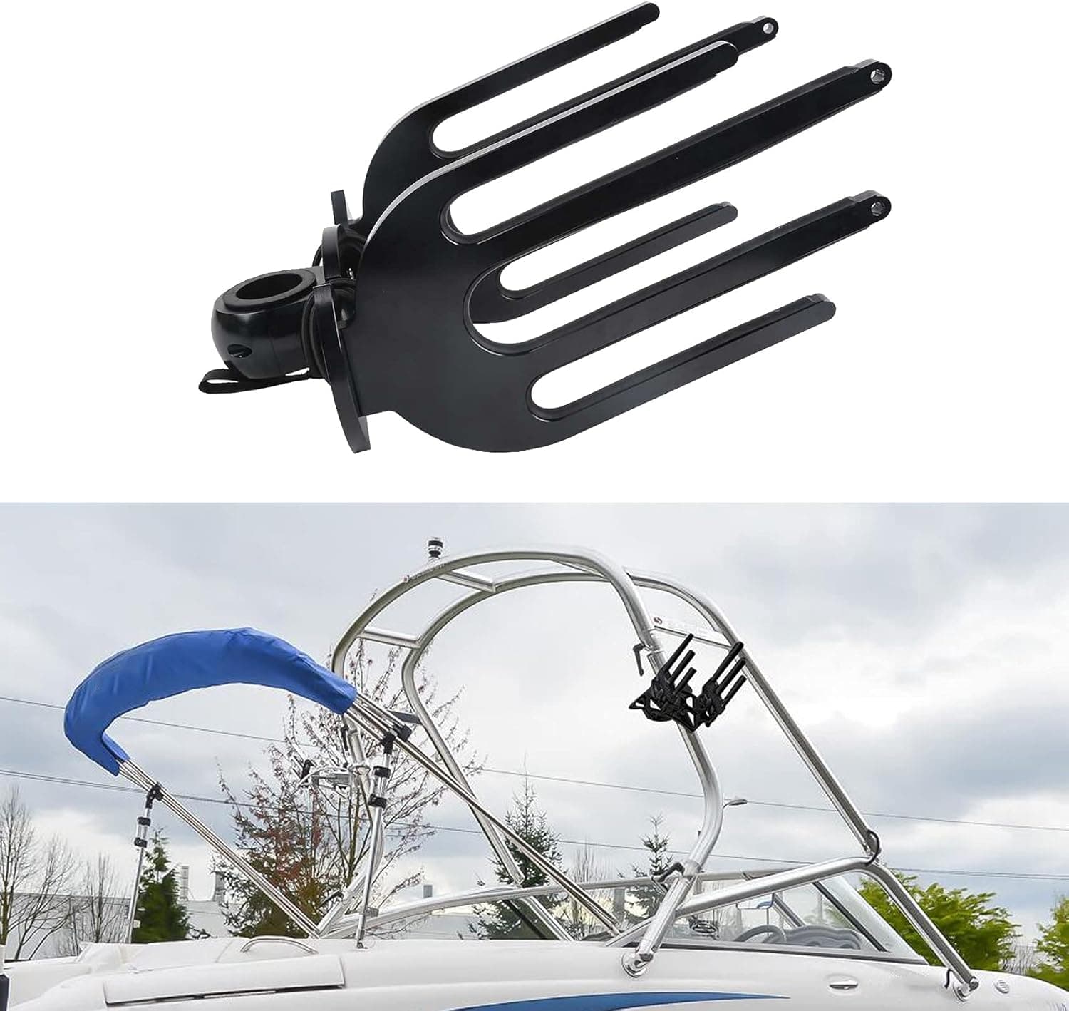 Tengchang Oval Wakeboard Combo Tower Rack Surfboard Tower Holder for 2" 2.25" 2.5" Wakeboard Towers