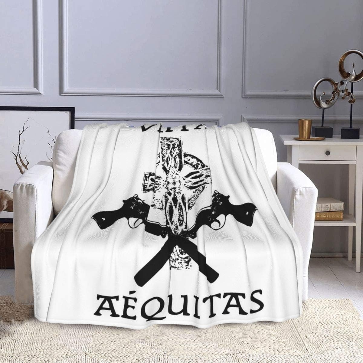 PLLIMNF The Boondock Saints Blankets Nap Blanket Anti-Pilling Ultra Soft Cozy Warm Throw Lightweight Blanket for Couch, Bed, Sofa, Travel- All Seasons (80"x60")