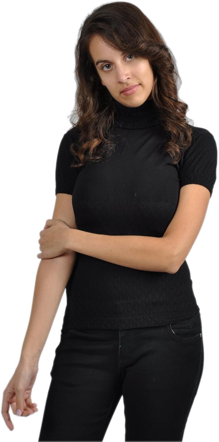 Emma's Mode Junior Turtleneck Short Sleeve Top