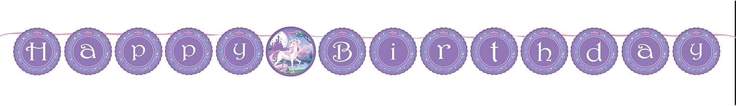 Creative Converting 295603 Unicorn Fantasy 6.5' Ribbon Banner Party Supplies, One Size, Multicolor