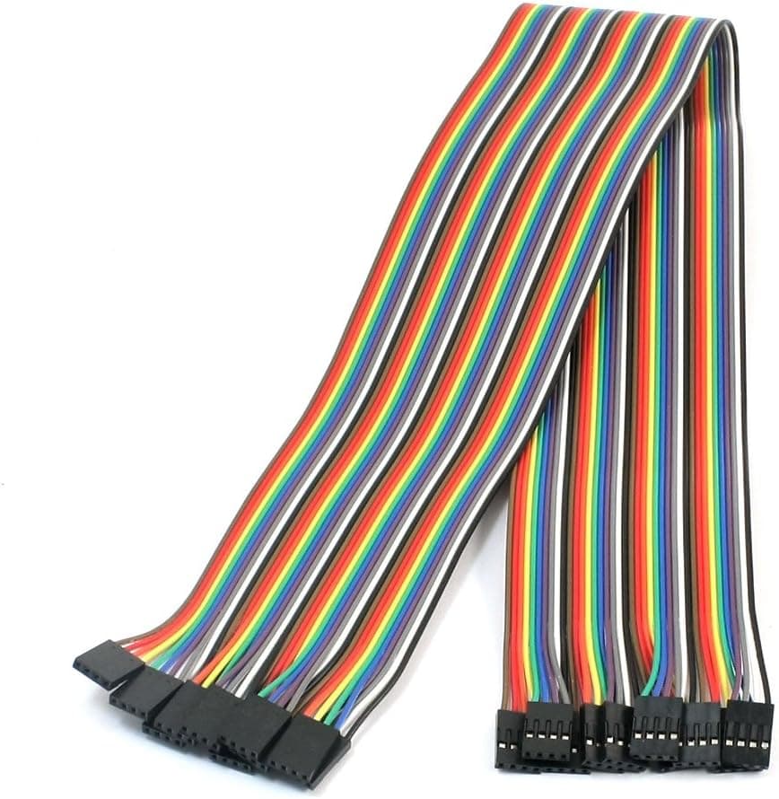 uxcell 10pcs 2.54mm 4Pin-4Pin F/F Solderless Jumper Cable Wire Connector 50cm