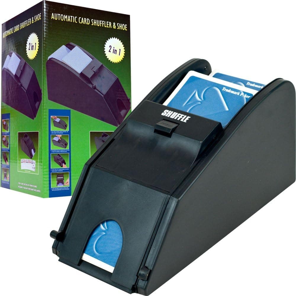 PRO 2-in-1 Auto Card Shuffler & Dealing Shoe Combo!