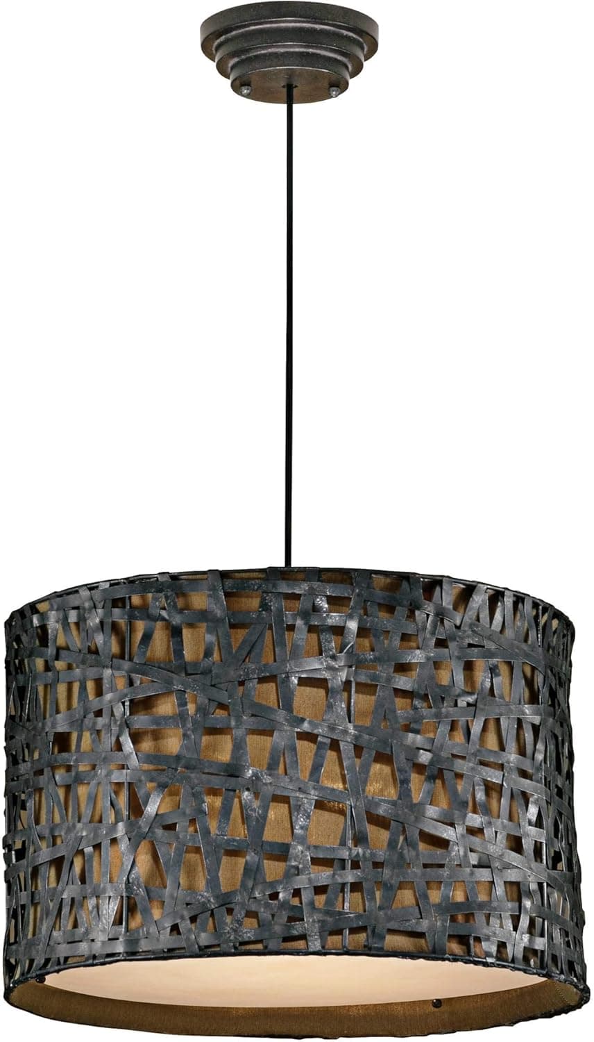 Uttermost Alita 22" W Rust Black Pendant Chandelier
