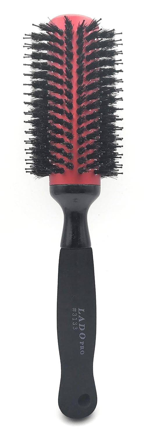 Lado Pro Boar & Nylon Bristle - Lightweight - Aluminum Barrel - Round Hair Brush for Blow Drying 2.5 Inch - #3133