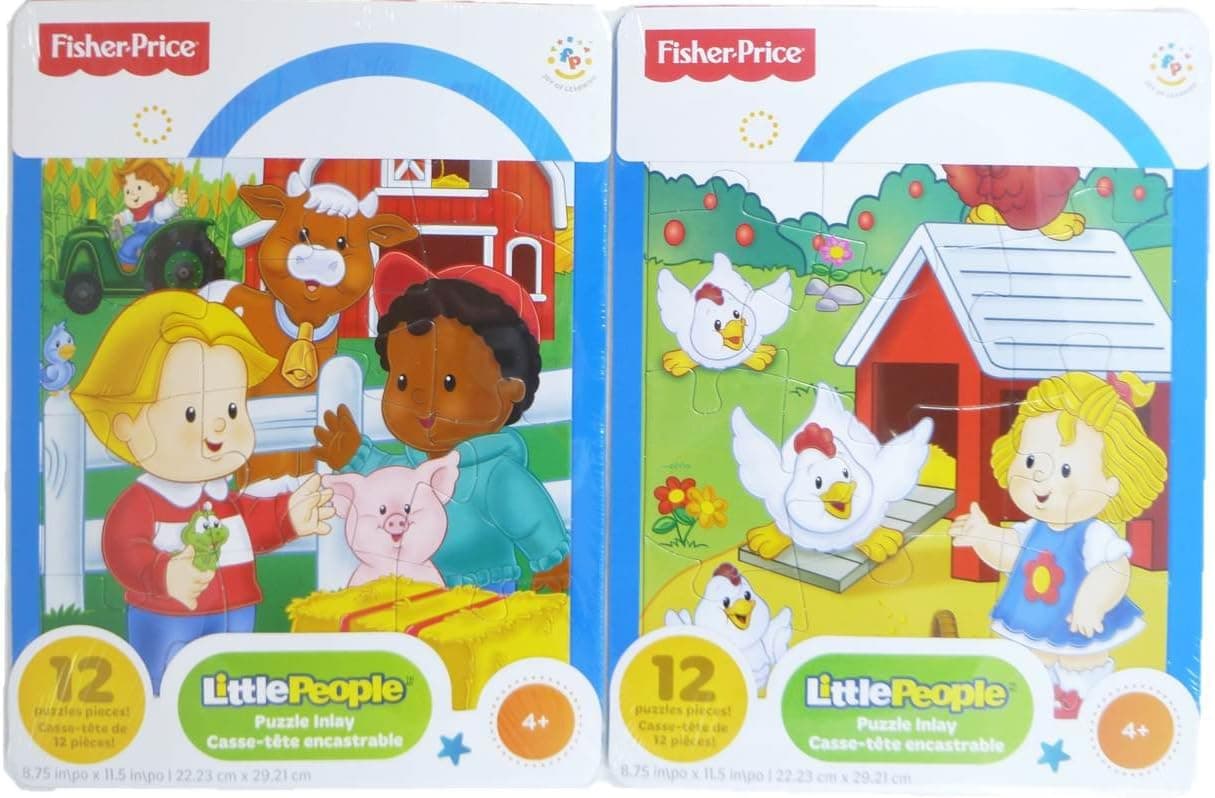 Fisher-Price Little People 2-Pack 12-Piece Puzzles - Farm