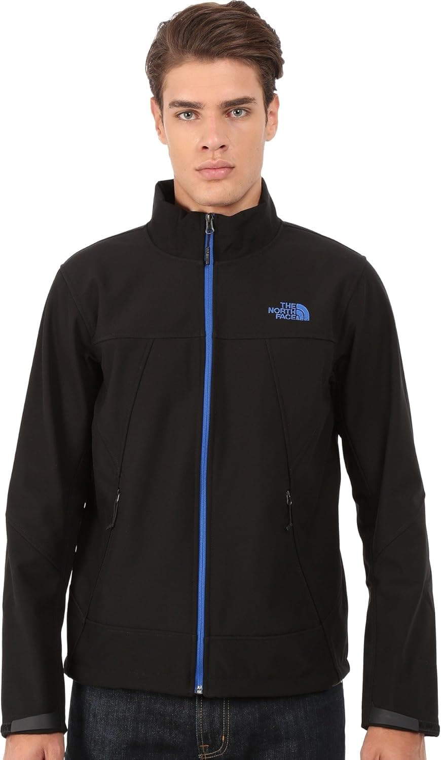 The North Face Men's Apex Chromium Thermal Jacket, TNF Black/Monster Blue MD