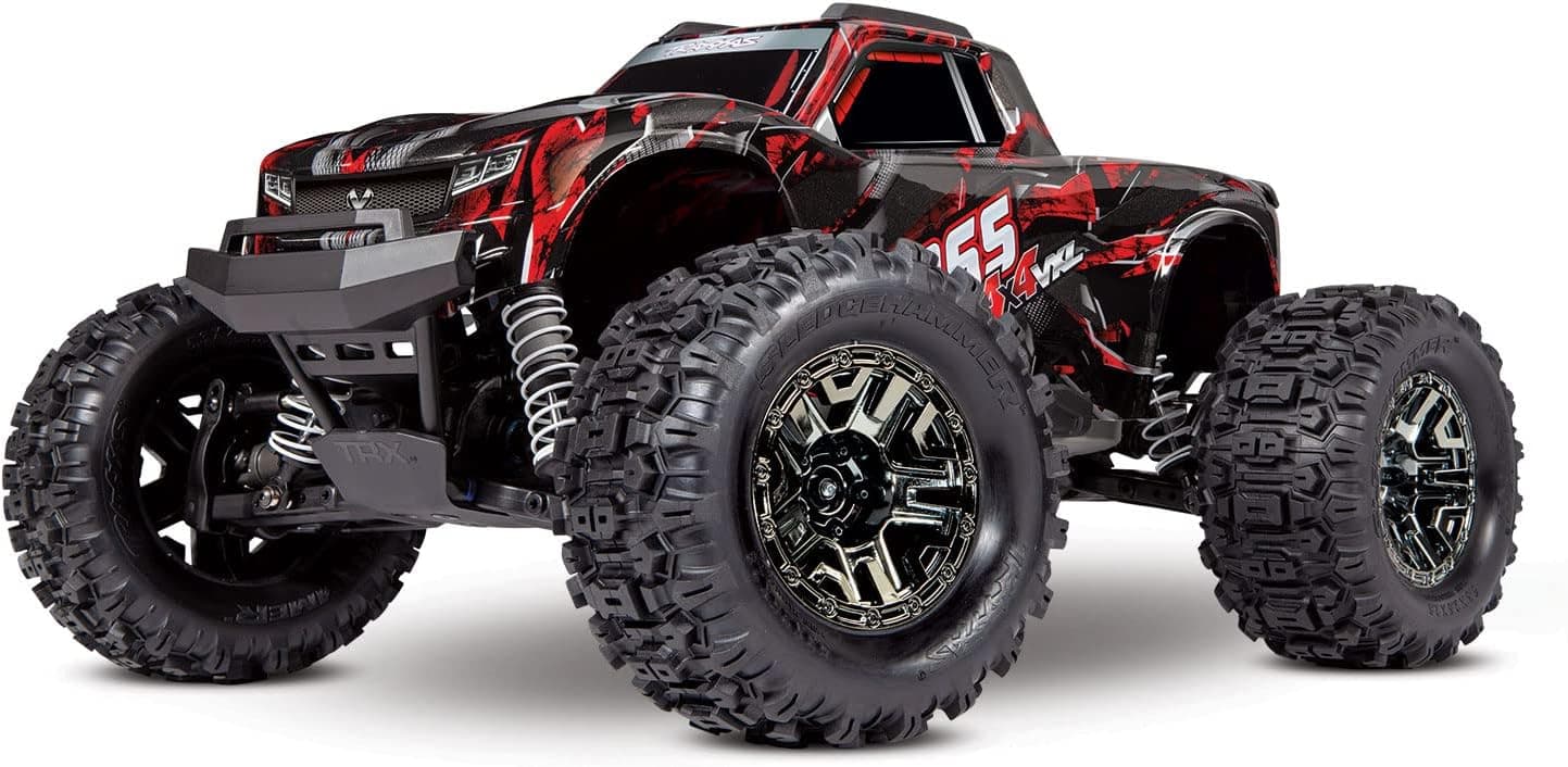 Traxxas 90076-4-SRED Hoss 4X4 VXL: 1/10 Scale Monster Truck