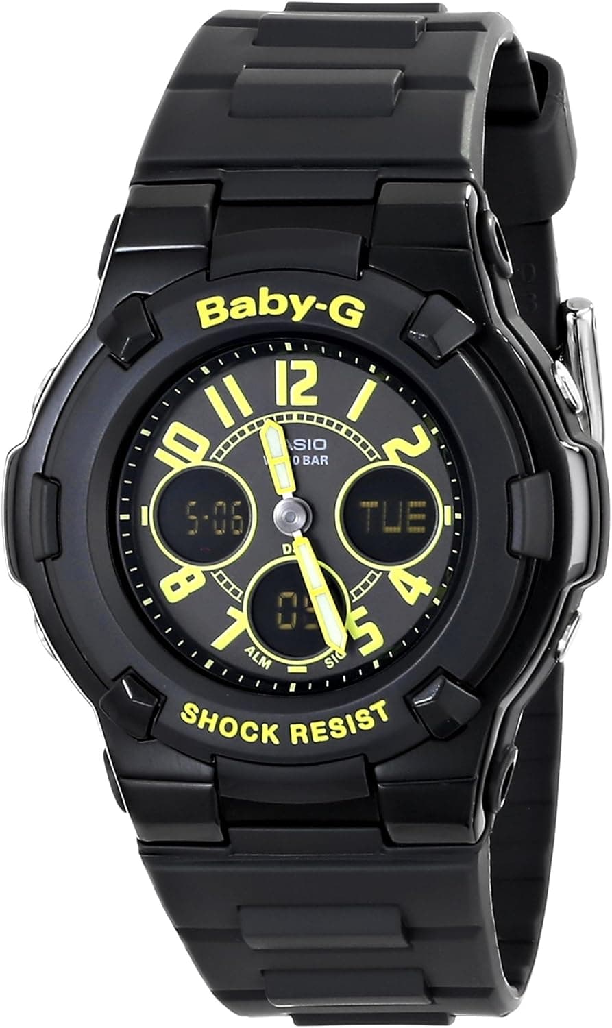 Casio Women's BGA-117-1B3CR Baby-G Analog-Digital Display Quartz Black Watch