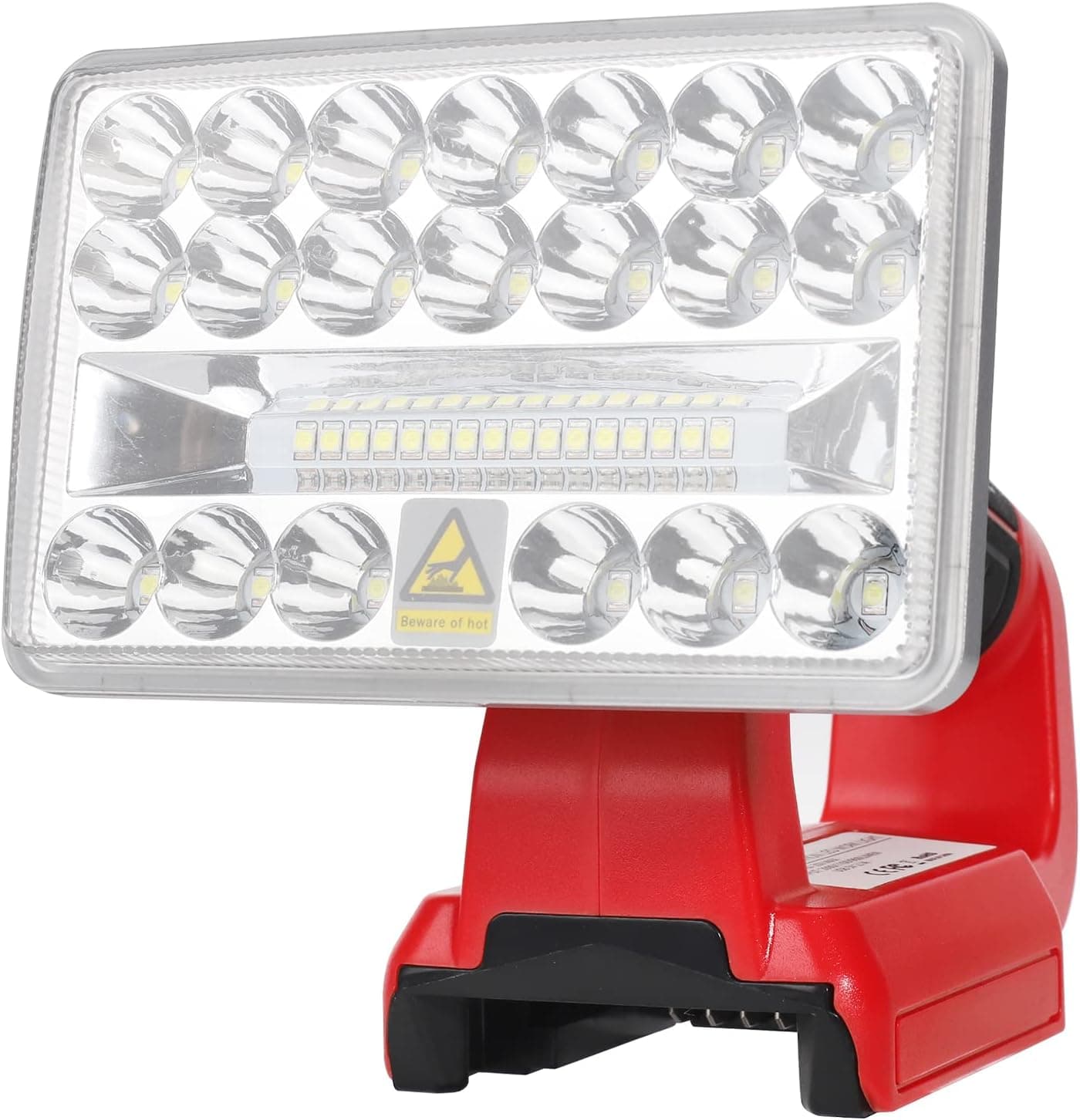 Cordless LED Work Light Powered by Milwaukee 18V M18 Lithium Ion Batteries YEX-BUR Handheld Flashlights Portable Spotlight Floodlights Jobsite Light with 36 LEDs Beads (5 inch outdoor light)