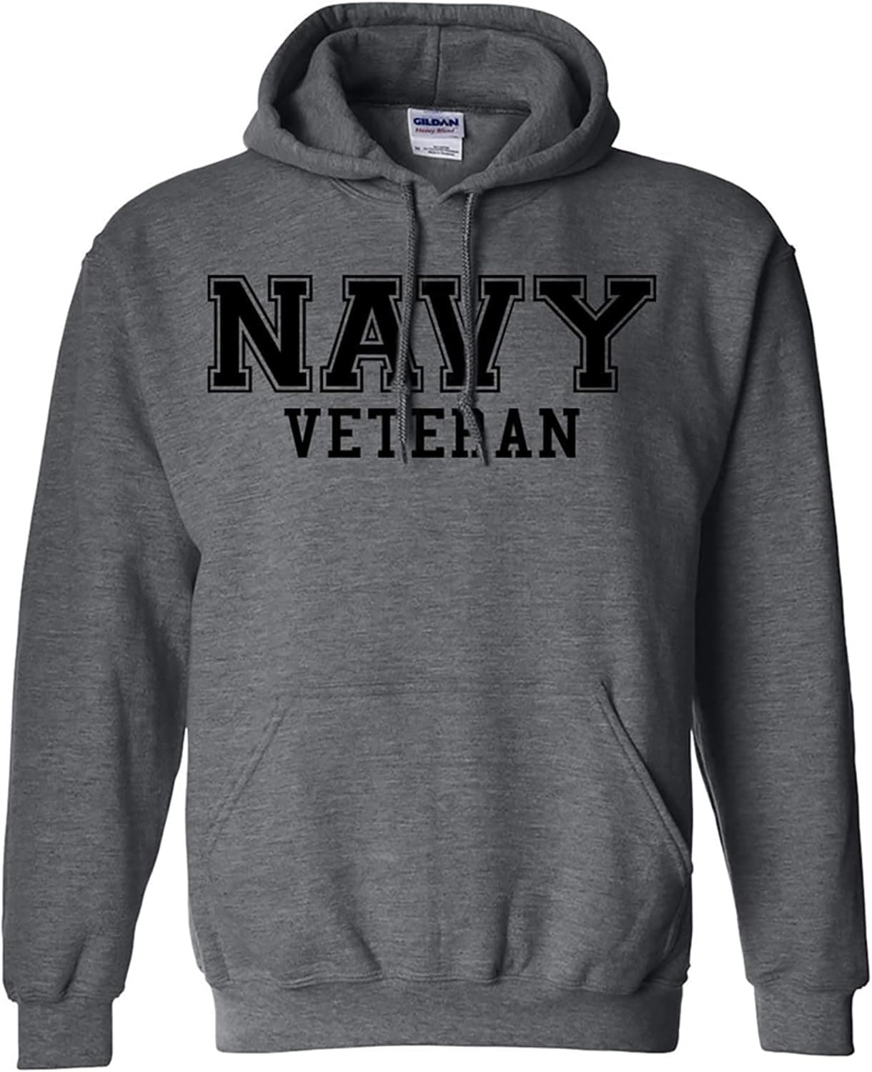 zerogravitee NAVY Veteran BLACK logo Hooded Sweatshirt