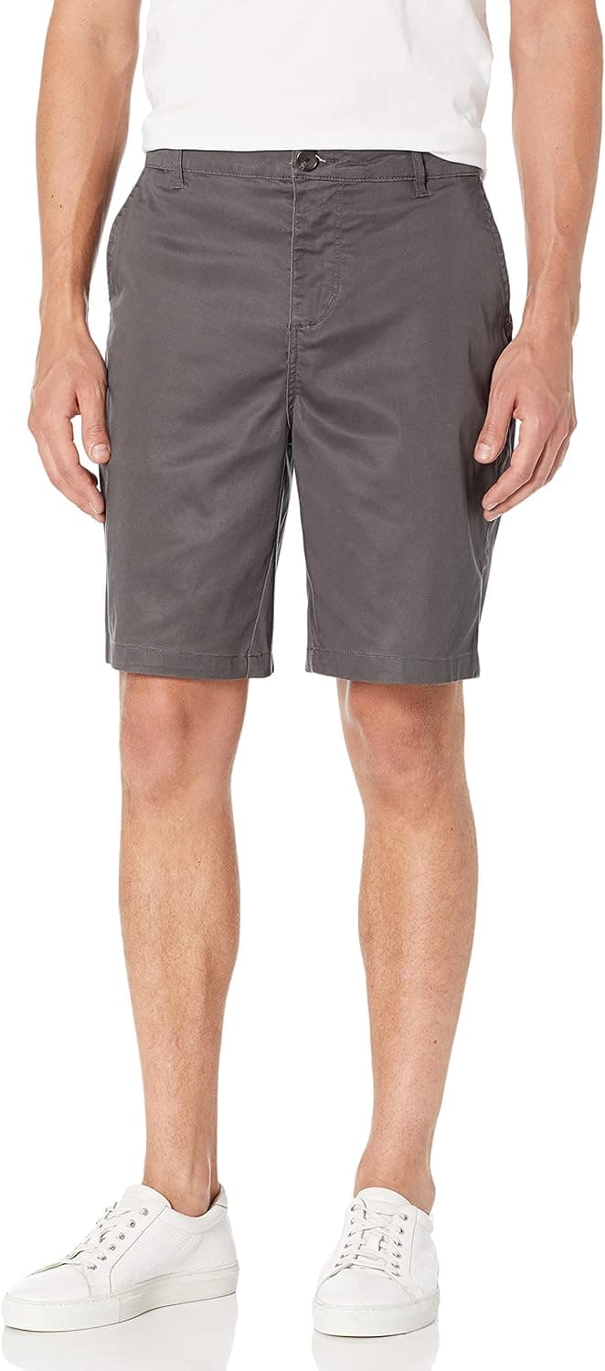 28 Palms Men's Standard 9" Inseam Cotton Tencel Chino Short