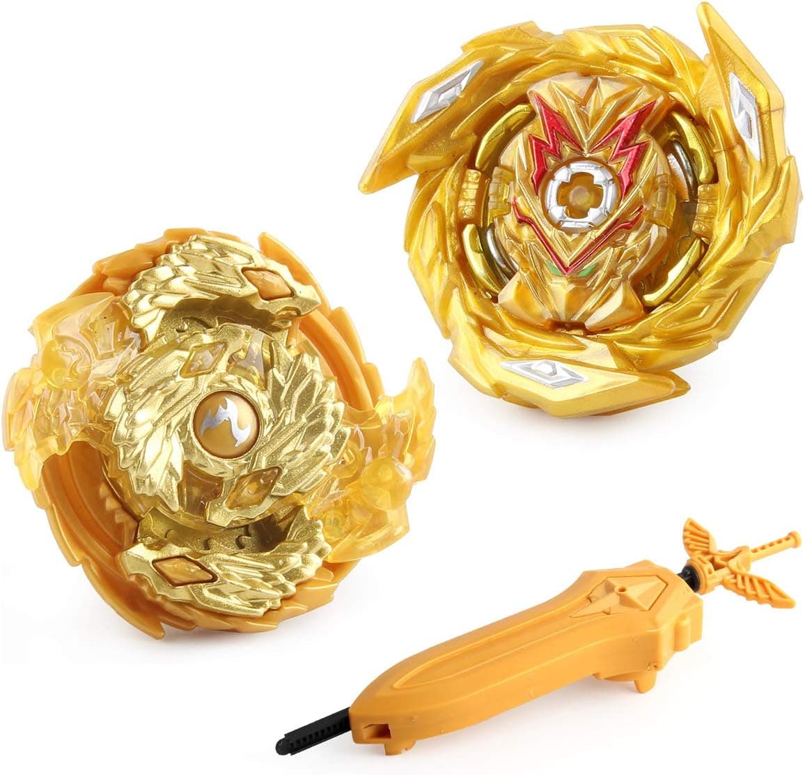 Bey Burst Evolution Starter Battling Top Fusion Metal Master Rapidity Fight with 4D Launcher Grip Set