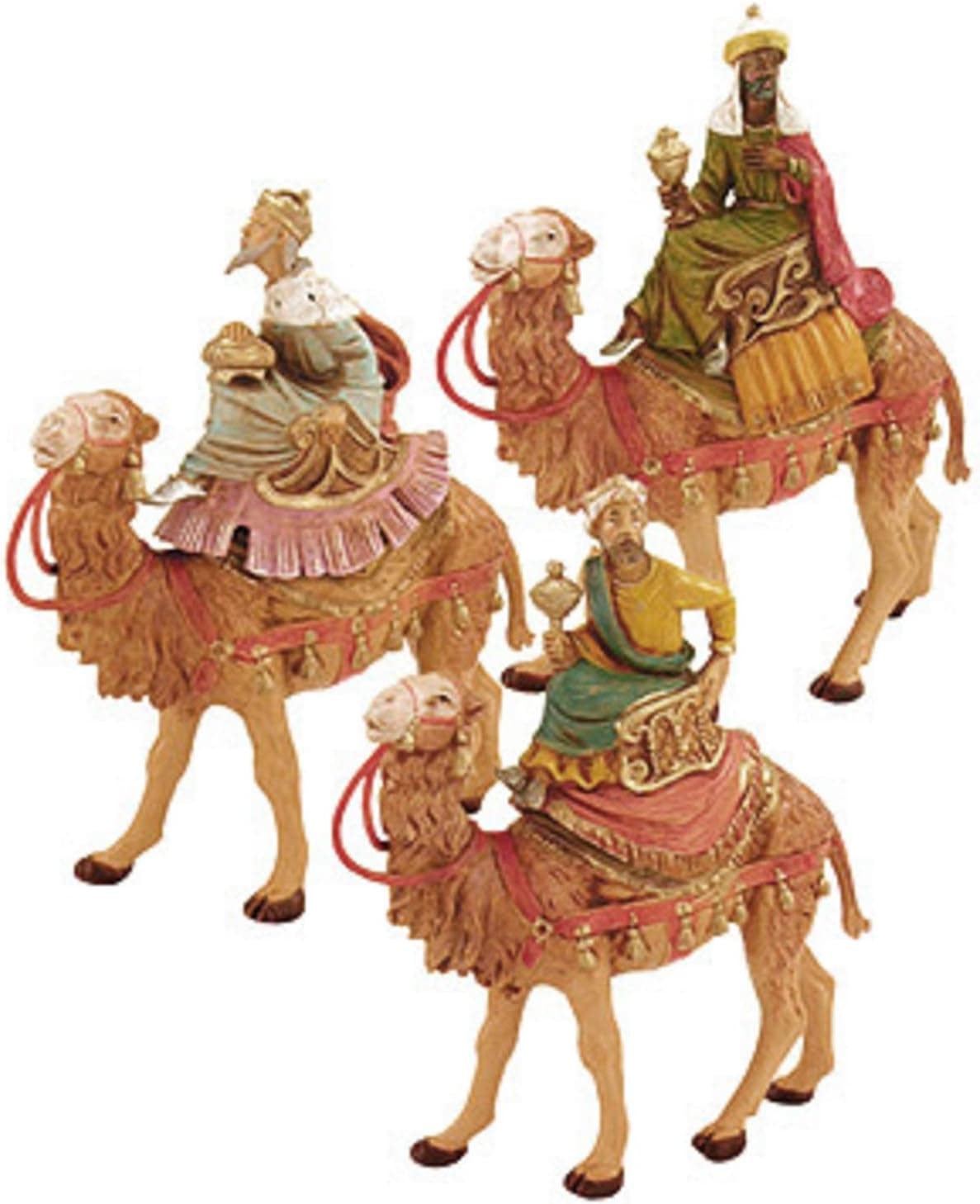 3-Piece Fontanini 5" Three Kings on Camels Christmas Nativity Figure Set #71514