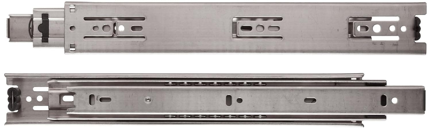 Sugastune ESR-3813 304 Stainless Steel Drawer Slide, Full Extension, Positive Stop, 21-21/32" Closed, 22" Travel, 68lbs/Pack (1 Pair)