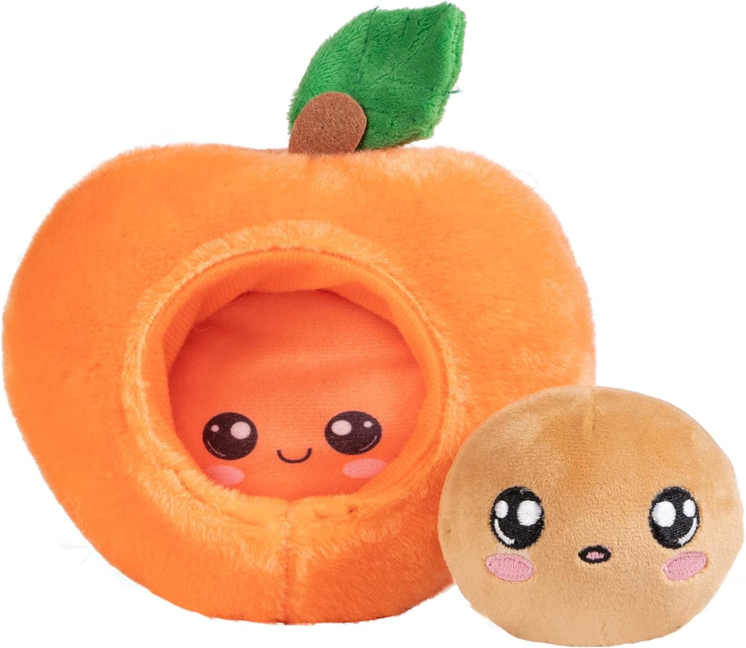 Adora Peach Fruit Plush - Fresh Plush Peach Pit - 6 inches (22074)