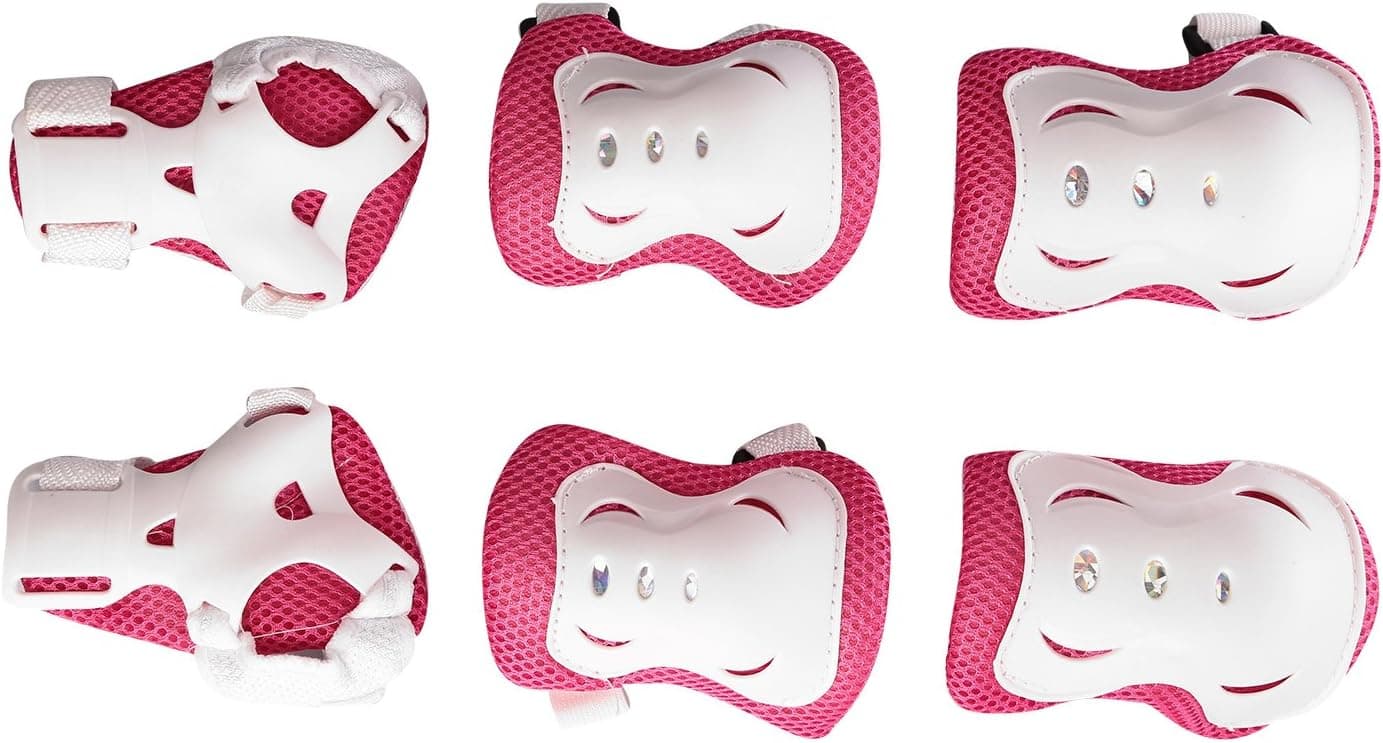 Kid's Roller Blading Wrist Albow Knee Pads Blades Guard For Sports, 6 Pcs