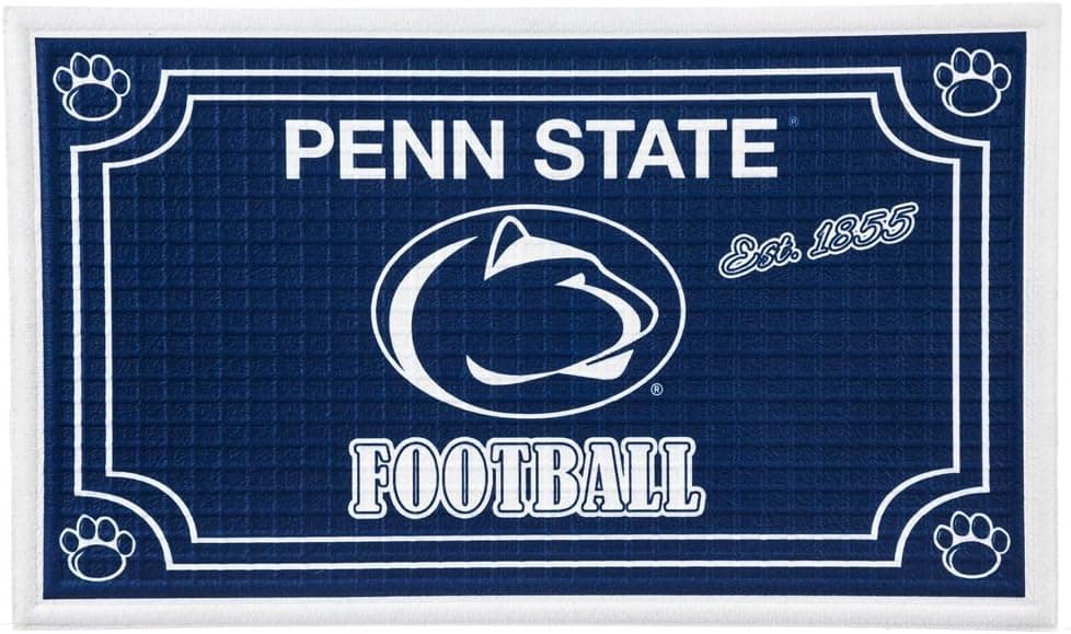 Team Sports America 41EM922 Penn State Embossed Door Mat, Multicolor