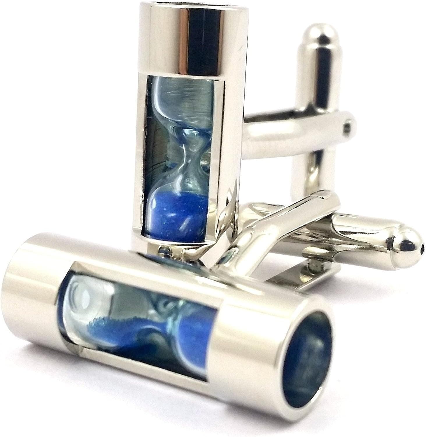 LBFEEL Real Hourglass Cufflinks for Men in 3 Colors with a Gift Box