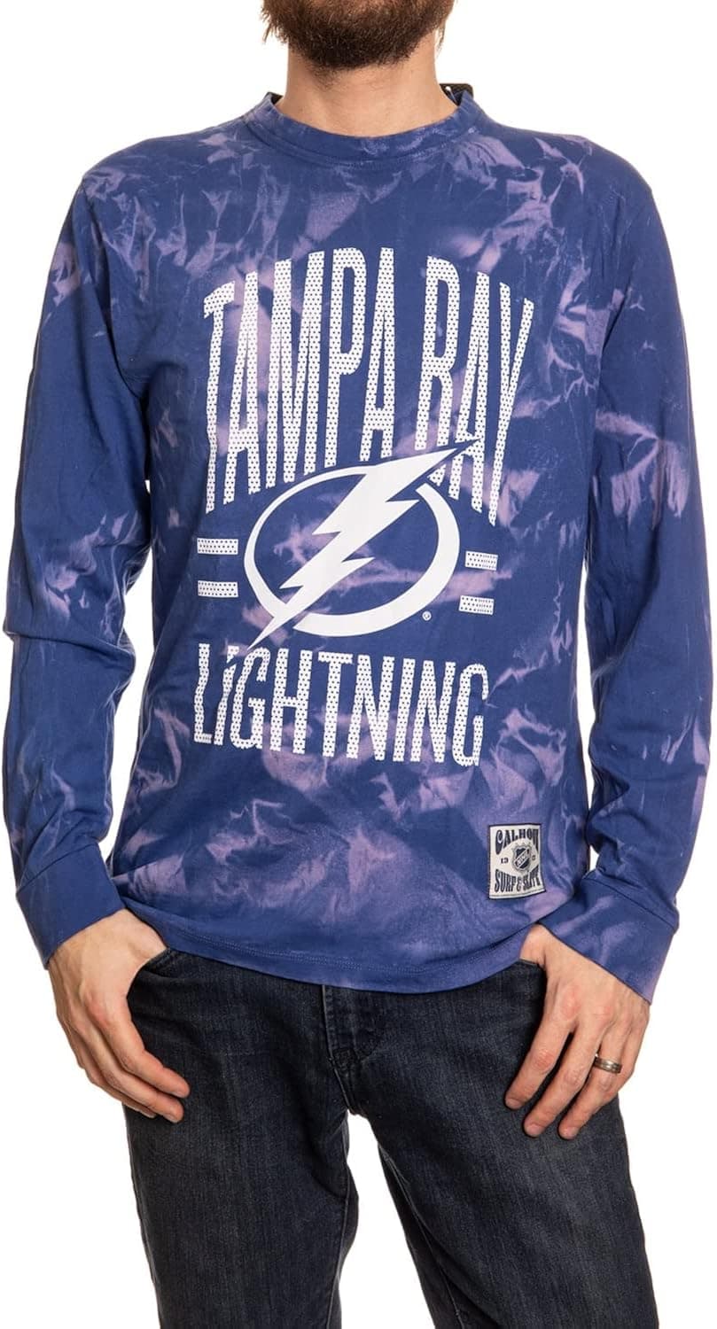 Calhoun NHL Surf & Skate Mens Crystal Tie Dye Long Sleeve Cotton Shirt – The Sunset Collection