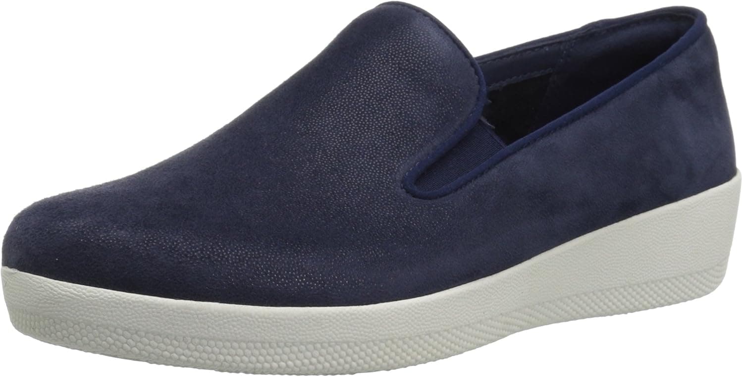 FitFlop Women's Superskate Loafer Flat, Midnight Navy, 6.5 M US