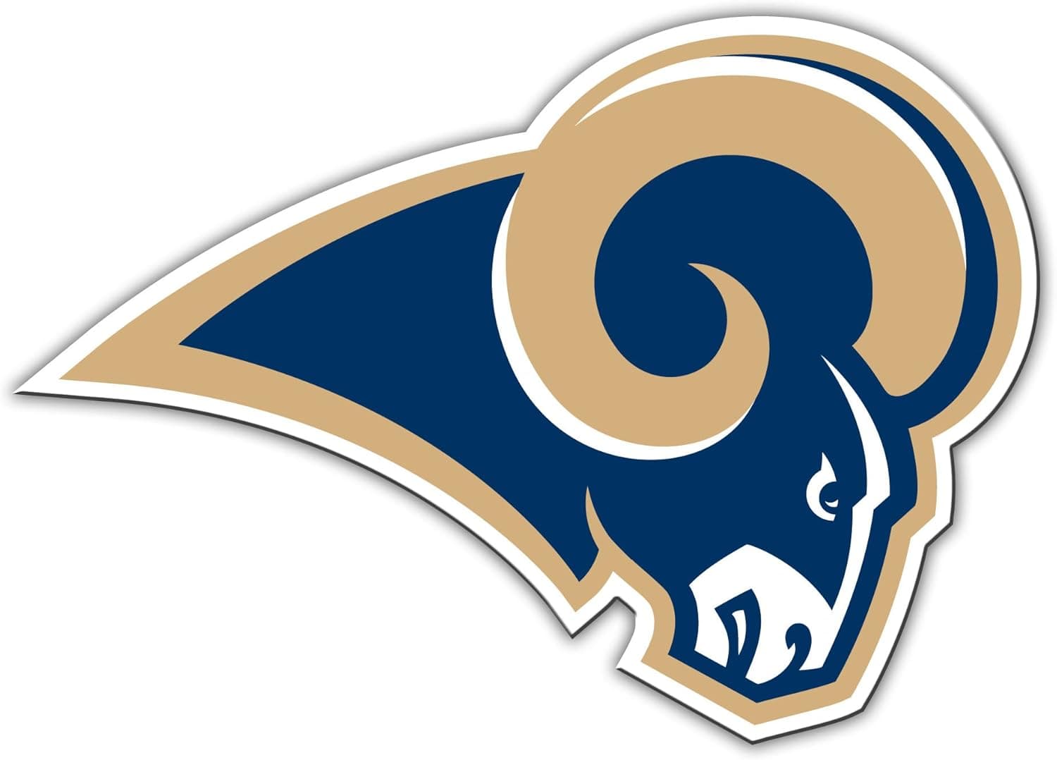 NFL Los Angeles Rams 12-Inch Vinyl Logo Magnet