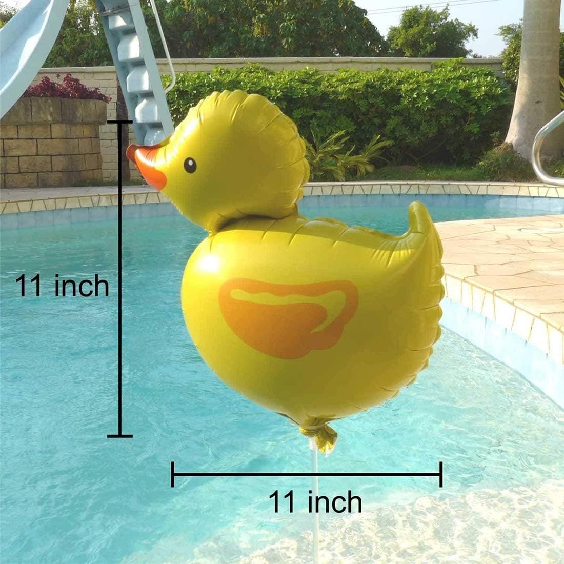 Morndew 6 PCS Mini 14" Duck Shape Farm Animal Foil Balloon for Children Birthday Party Baby Shower Wedding Party Decorations