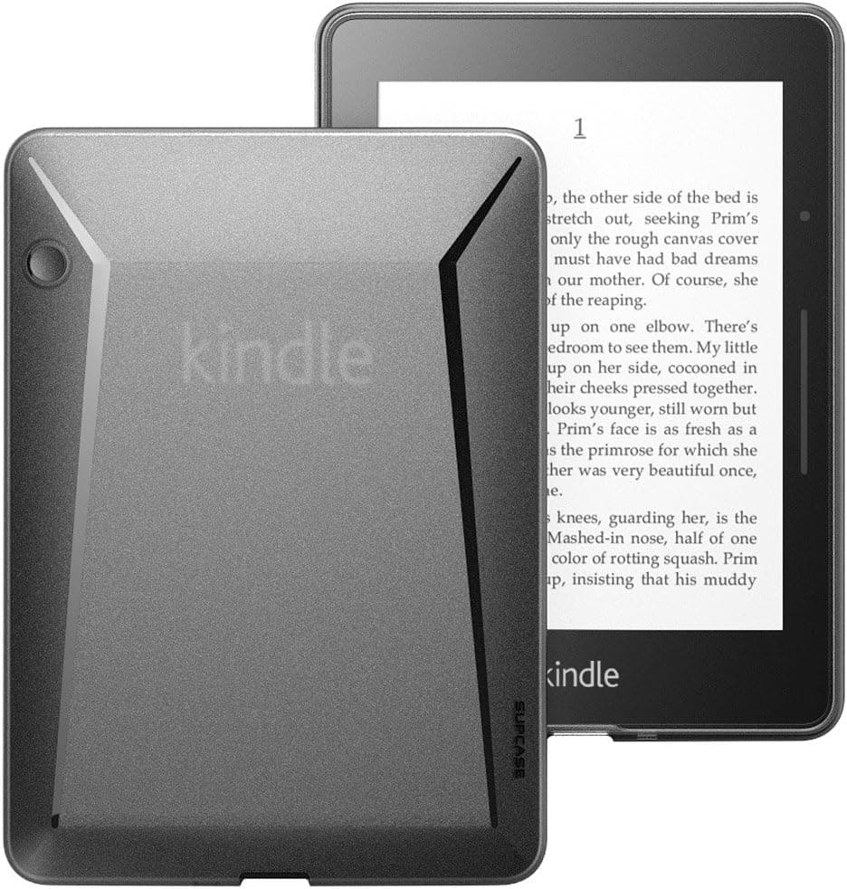 Kindle Voyage Case, TNSO Premium Ultra Slim Fit SoftGel Flexible TPU Back Cover Case for Amazon Kindle Voyage, Frost Black (Will only fit Amazon Kindle Voyage)