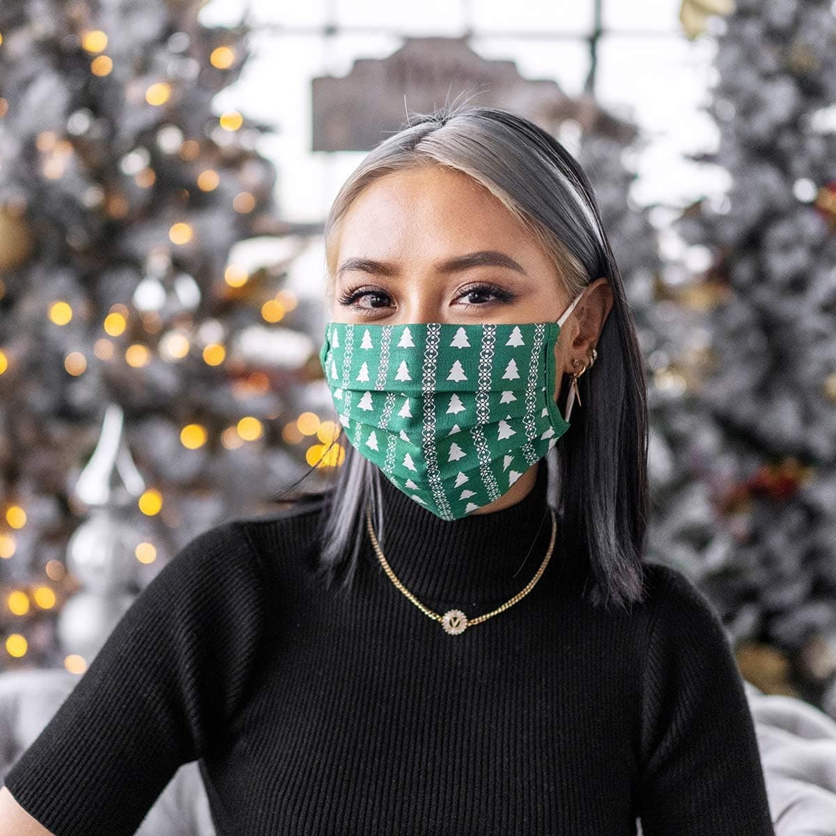 Tag&Crew 5 Pack Cotton Fabric Sterilized Fashion Mask, Face Protector, Safety Mask Reusable, Washable Daily Use