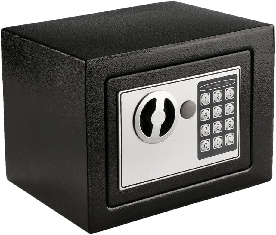 Ancheer Digital Safe Box Solid Steel Construction, Security Safe for Jewelry, Gun, Cash Valuable